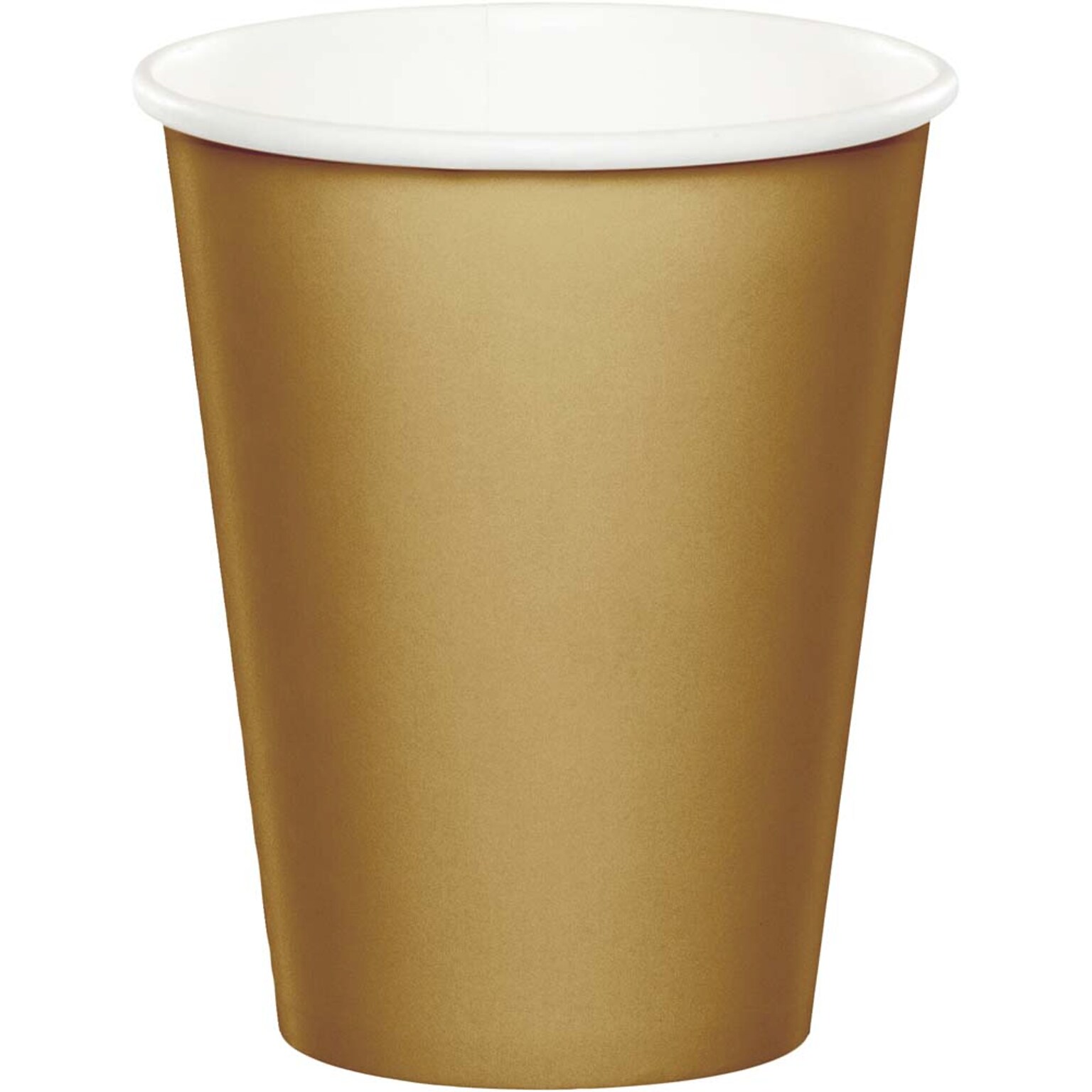 Creative Converting Touch of Color Paper Cups, Glittering Gold, 240/Carton (56103B)