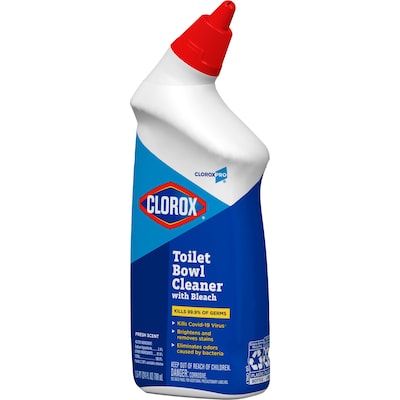 CloroxPro Toilet Bowl Cleaner with Bleach, Fresh Scent, 24 fl. oz., 12/Carton (00031)