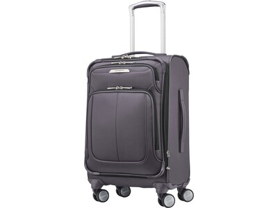 Samsonite SoLyte DLX Polyester 4-Wheel Spinner Luggage, Mineral Gray (123567-1560)