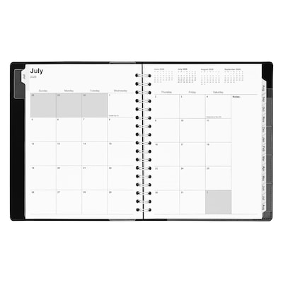 2026–2027 Staples 7" x 9" Academic Weekly and Monthly Appointment Book, Black (ST25497-27)