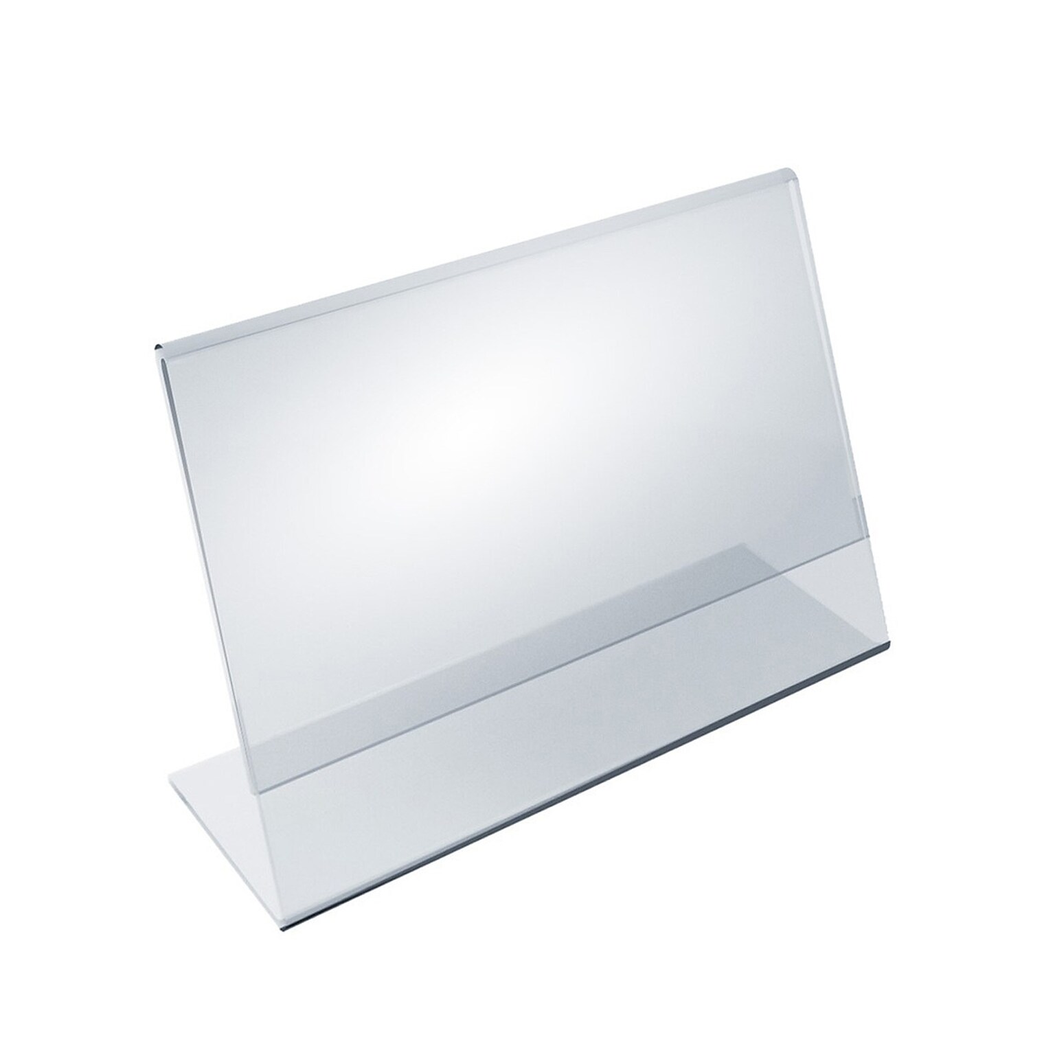 Azar Sign Holders, 8.5 x 2, Horizontal, Tabletop, Clear Acrylic, 10/Pack (112704)