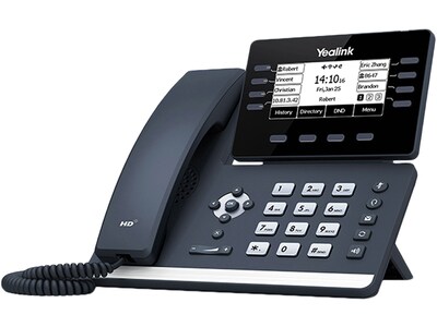 YeaLink SIP-T53W 8-Line Corded IP Telephone, Classic Gray (1301087)