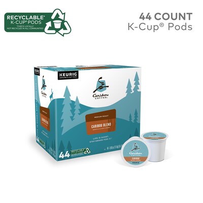 Caribou Blend Coffee Keurig® K-Cup® Pods, Medium Roast, 44/Box (357453)