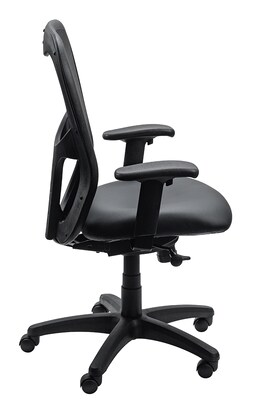 Tempur-Pedic Ergonomic Vinyl Swivel Manager Chair, Black (TP9000-DBLKV)