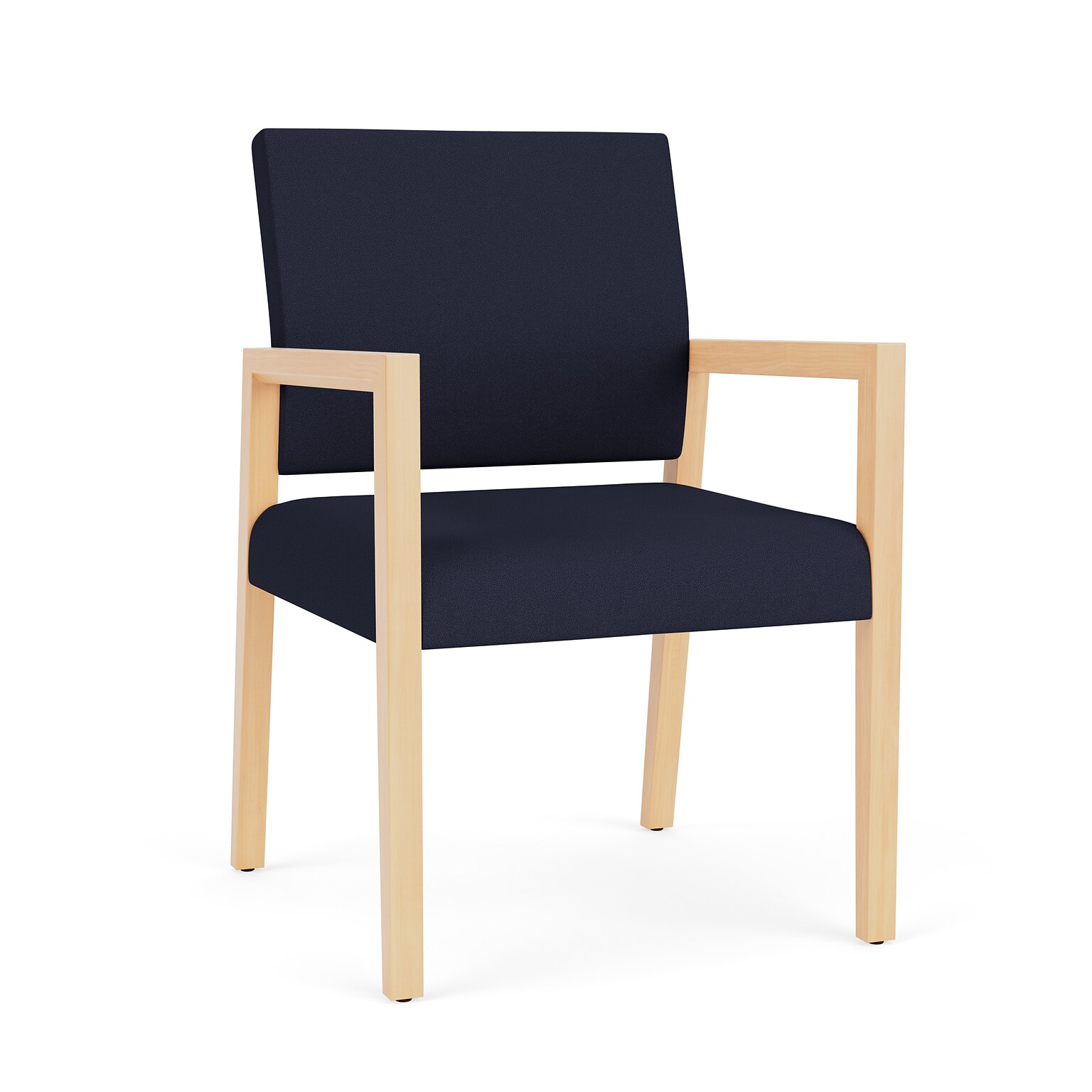 Lesro Brooklyn Fabric Guest Chair, Open House Navy/Natural (BK1101.WNA-01OHNA)