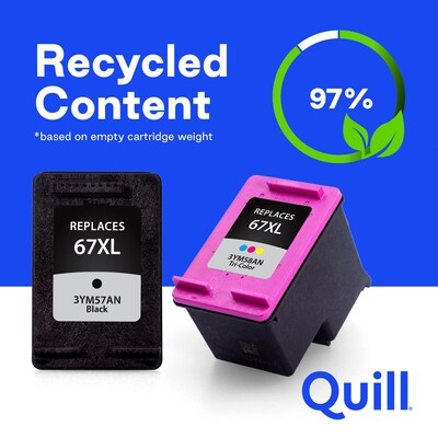 Quill Brand®  Remanufactured Black/Cyan/Magenta/Yellow High Yield Ink Cartridge for HP 962XL