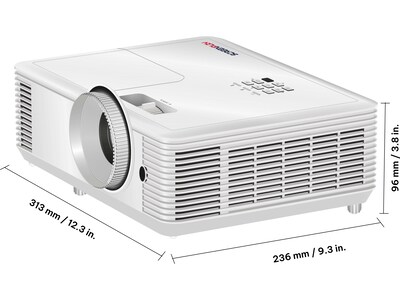 InFocus ScreenPlay Vista HDMI/USB/Composite Video/VGA In Portable DLP Projector, Matte White (SP2236)