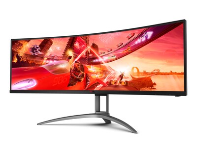 AOC AGON 49" Curved 4K Ultra HD 165 Hz LCD Gaming Monitor, Black (AG493UCX2)