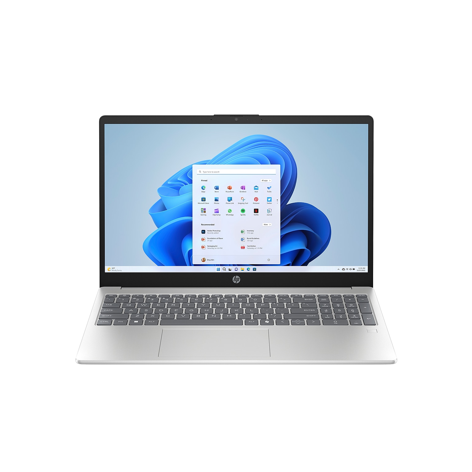 HP 15.6 LED Laptop, Intel Core i3-N305, 8GB RAM, 256GB SSD,+ 7 hours battery, Windows 11 (B42YPUA#ABA)