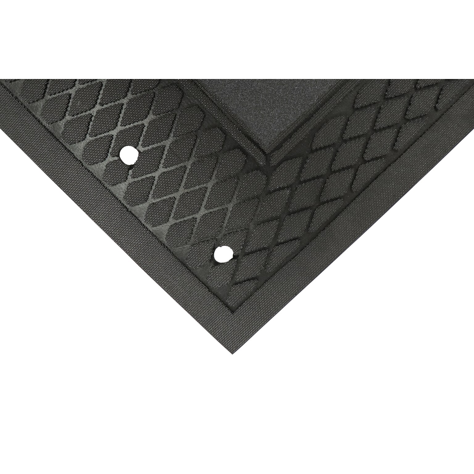 M + A Matting Traction Tread Grit Commercial Drainage Floor Mat, 3 x 5, Black (51135100)