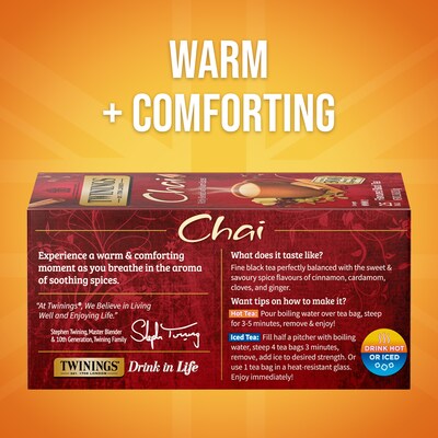 Twinings Chai Tea Bags, 25/Box (TNA51730)