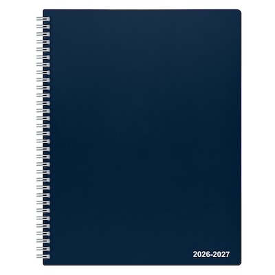 2026–2027 Staples 8 x 11 Academic Weekly and Monthly Appointment Book, Navy (ST60358-27)