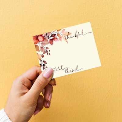 Great Papers! Thankful Grateful Blessed Postcards, 40/Pack (2025040)