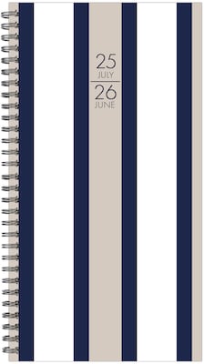 2025-2026 Willow Creek Pinstripe 3.5 x 6.5 Academic Year Weekly & Monthly Planner, Multicolored (5
