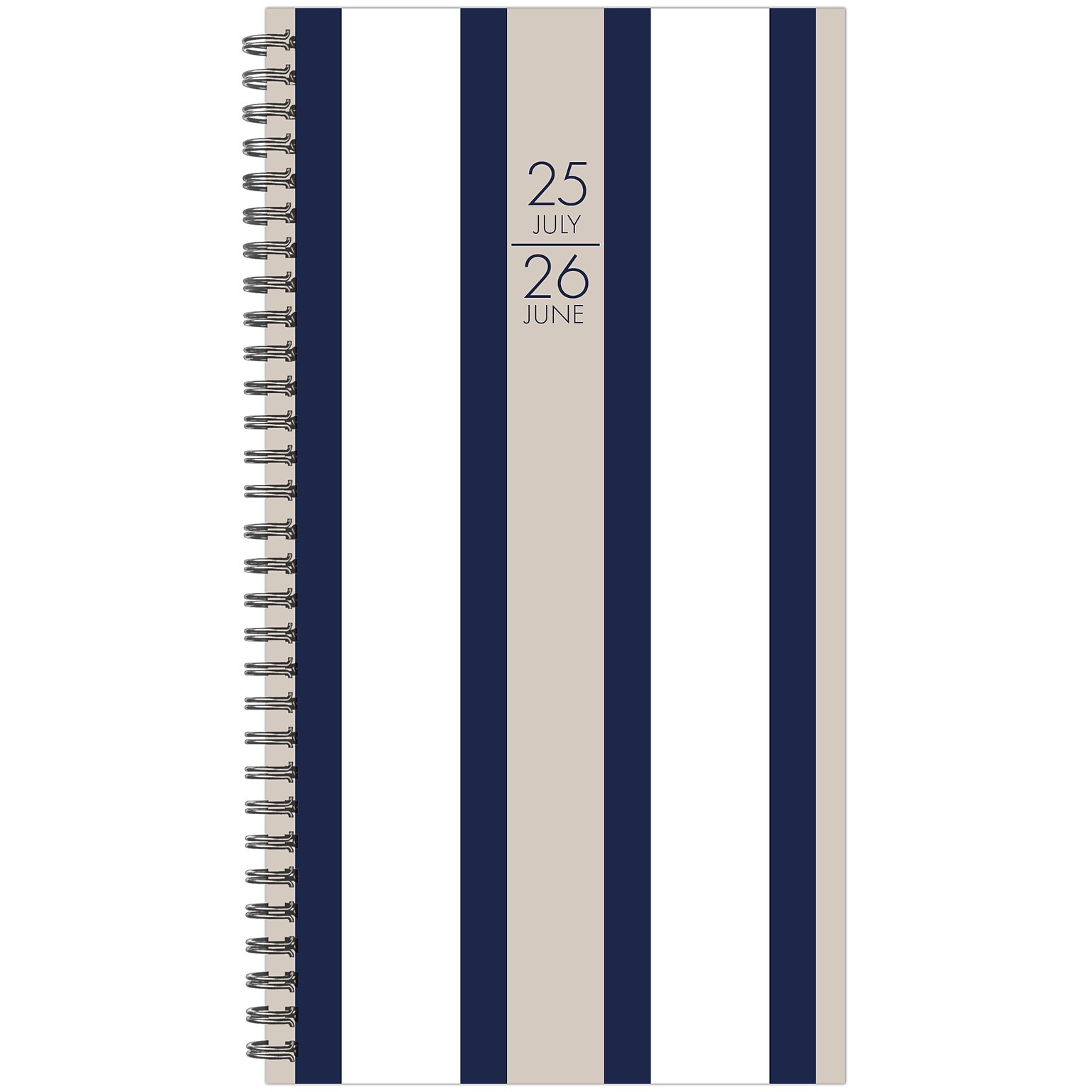 2025-2026 Willow Creek Pinstripe 3.5 x 6.5 Academic Year Weekly & Monthly Planner, Multicolored (54802)