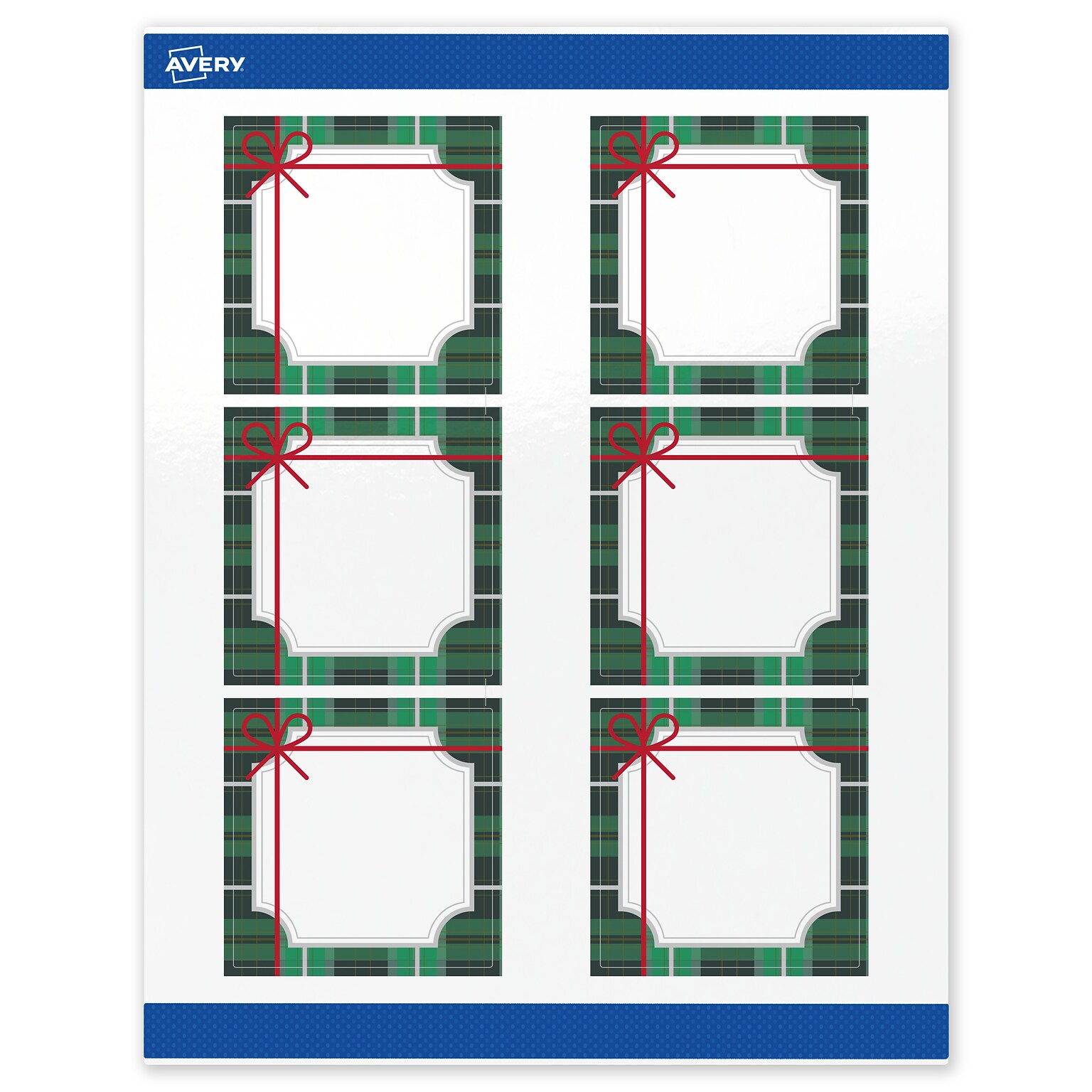 Avery Square Multipurpose Labels, 3 x 3, White, 60/Pack (19479370402)
