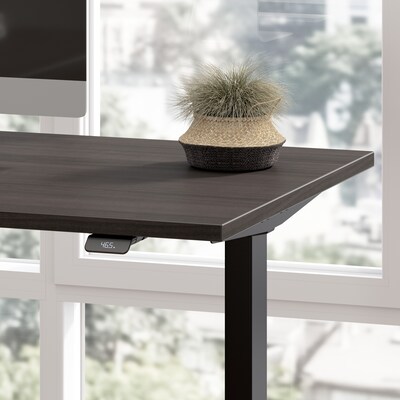 Bush Business Furniture Move 60 Series 72"W L Shaped Adjustable Standing Desk, Storm Gray (M6SL7278SGBK)