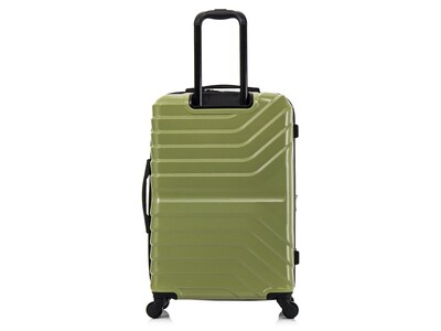 InUSA Aurum 27.98" Hardside Suitcase, 4-Wheeled Spinner, Green (IUAUR00M-GRN)