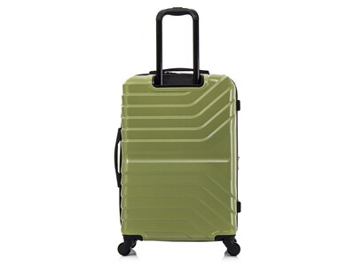 InUSA Aurum Polycarbonate/ABS Medium Suitcase, Green (IUAUR00M-GRN)