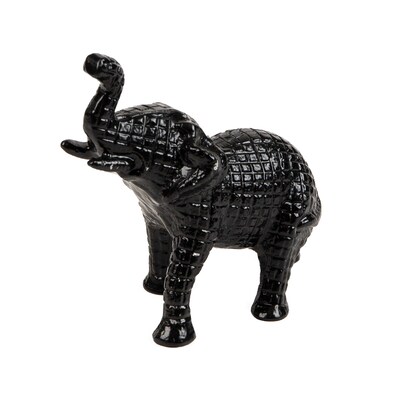 Mind Reader Lucky Wealth Elephant Figurine, Black (ELEPHANT-BLK)