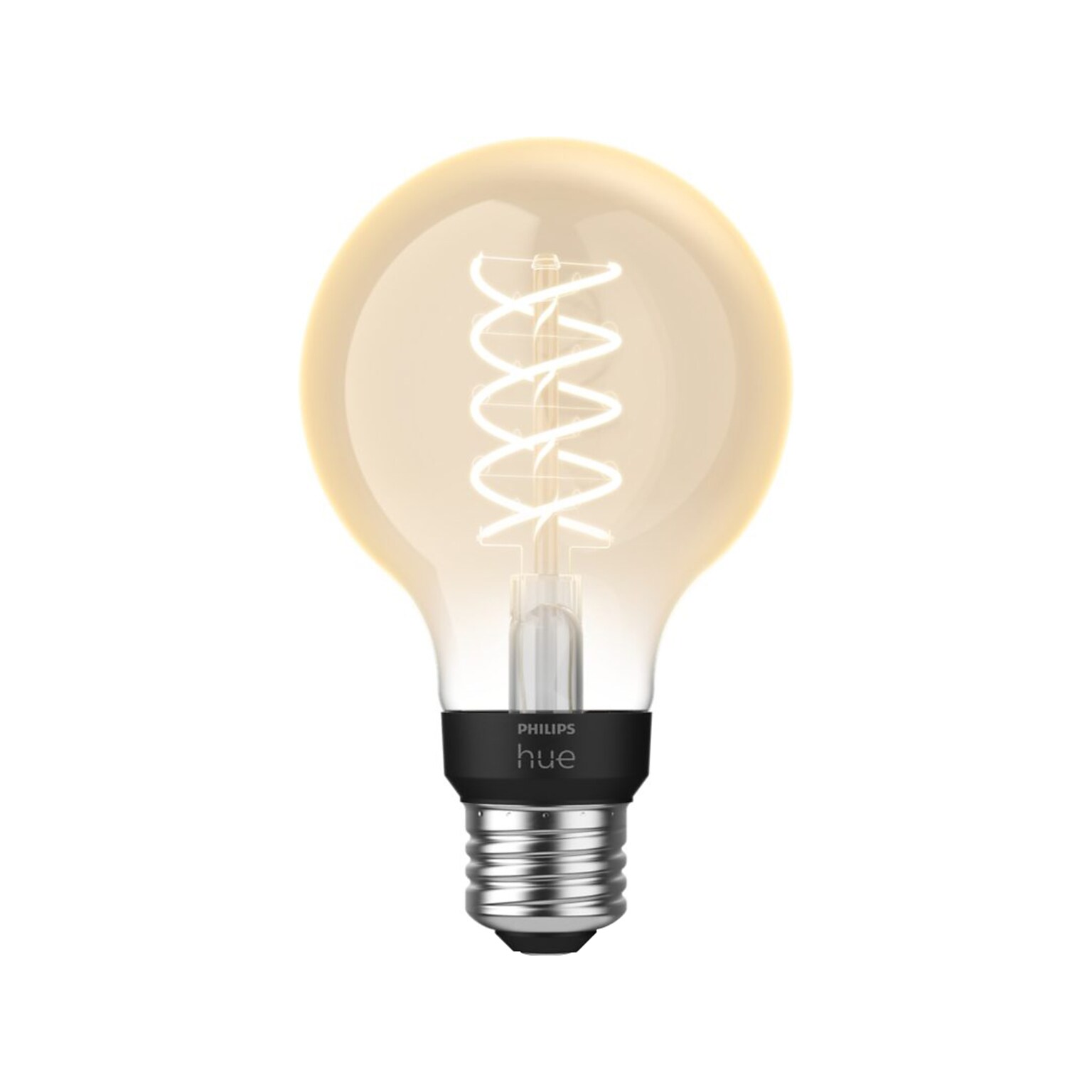 Philips Hue 60W Equivalent G25 LED Smart Filament Bulb, Soft Warm White (571141)