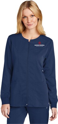 WINK WOMENS PREMIERE FLEX FULL-ZIP SCRUB JACKET