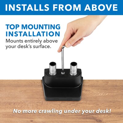 Mount-lt! Adjustable Monitor Mount, Up to 32", Black (MI-2672)