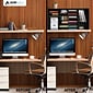 AdirOffice 500 Series 36 Compartment Literature Organizers, 39.3" x 11.8", Black, 2-Pack (500-36-BLK-2PK)