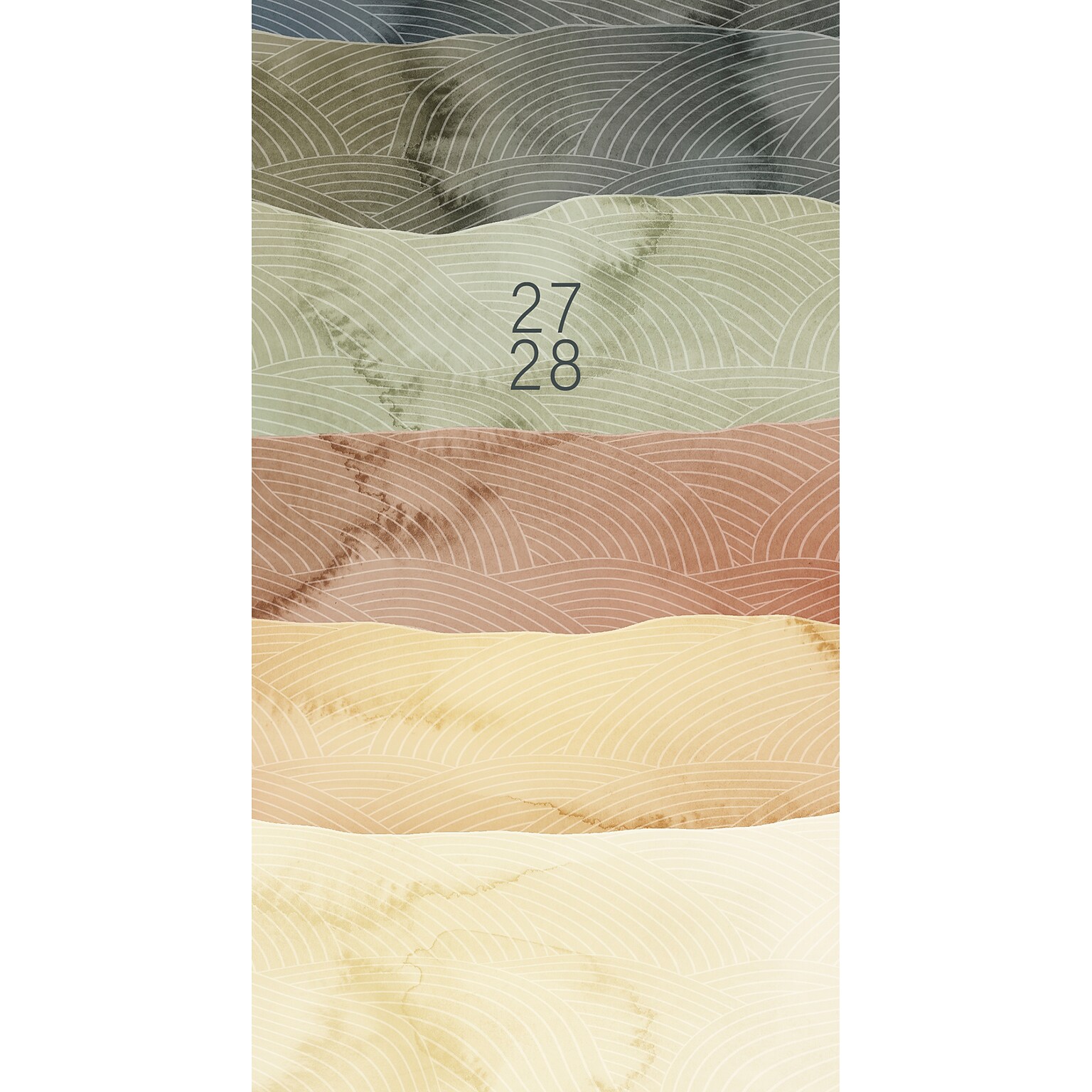 2026-2028 Willow Creek Desert Dune 3.5 x 6.5 Monthly Pocket/Wallet Calendar, Assorted Colors (66249)