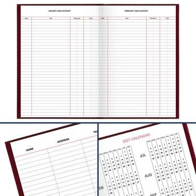 AT-A-GLANCE 2026 Hardcover Diary, 5.75" x 8.25", Red, (SD389-13-26)
