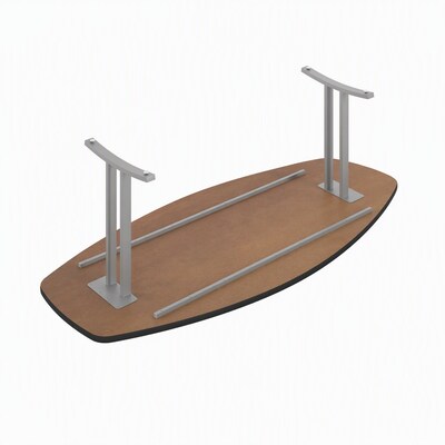 Correll Curvature Collection 72W x 36D Boat Shaped Conference Table, Cherry (CC3672B-21-14-21)