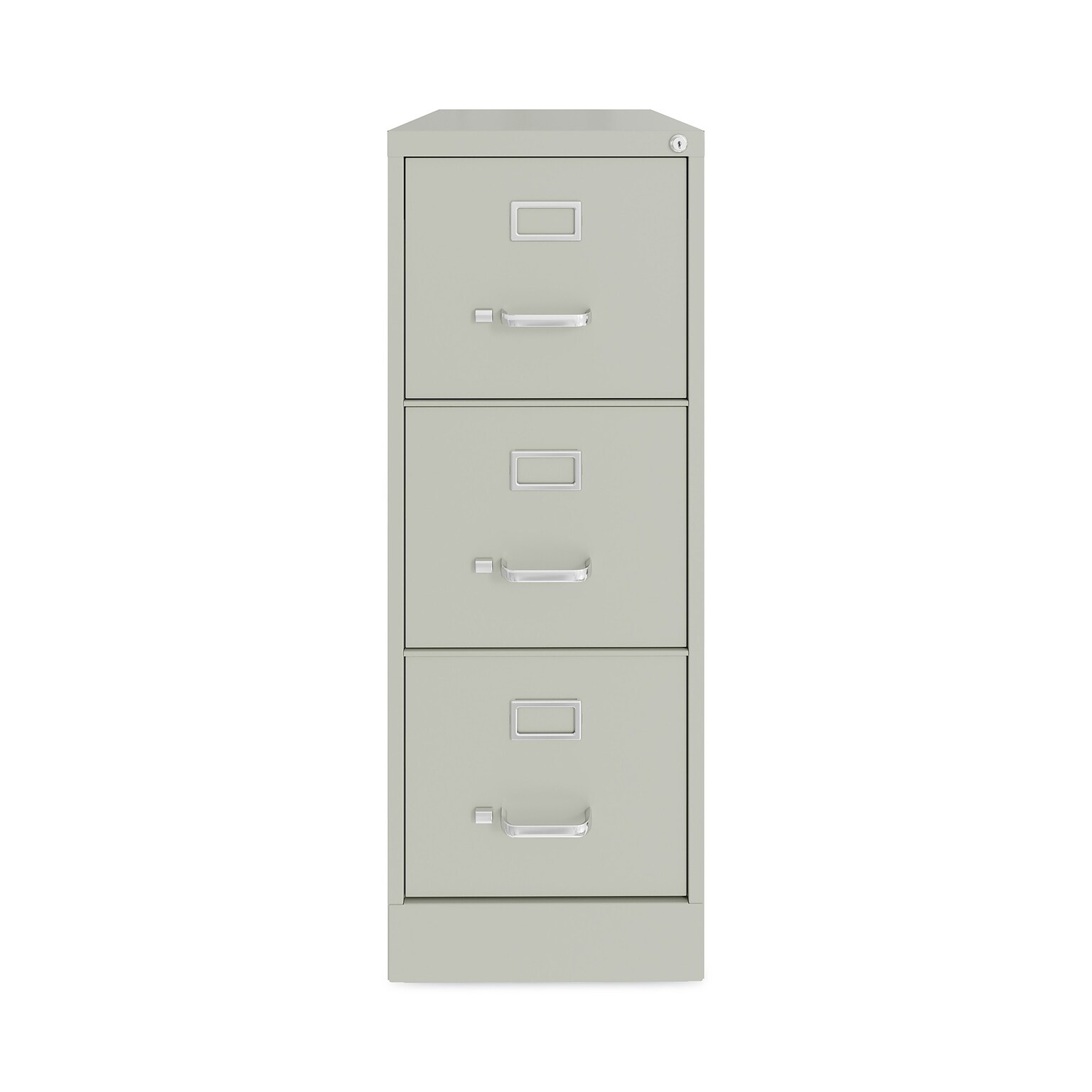 Hirsh Industries® Vertical Letter File Cabinet, 3 Letter-Size File Drawers, Light Gray, 15 x 22 x 40.19