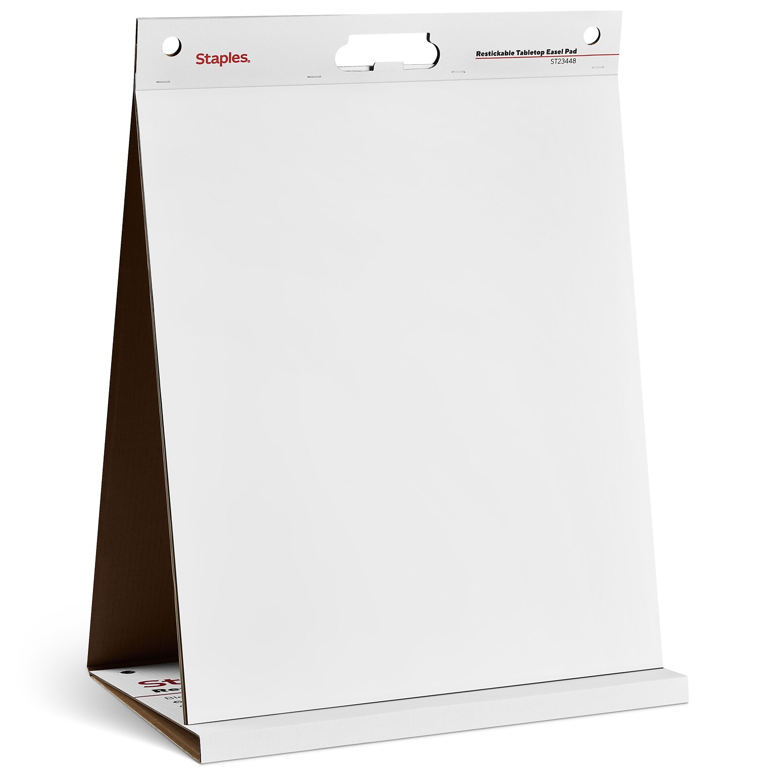 Staples Stickies Tabletop Easel Pad, 20 x 23, White, 20 Sheets/Pad (23448)