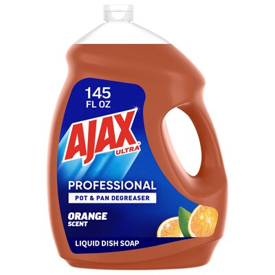 Ajax Ultra Professional Pot & Pan Degreaser Liquid Dish Soap, Orange Scent, 145 Oz. (61034313)