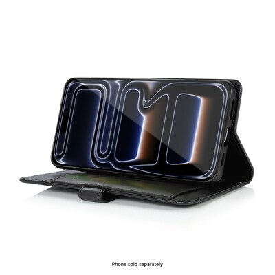 SaharaCase Indy Wallet Case for iPhone 17 Pro Max, Shock Absorbing, Scorpion Black (CP00995)