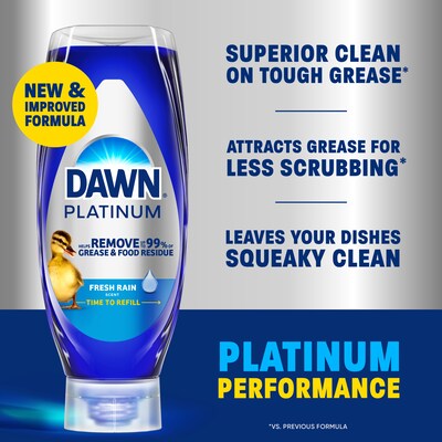 Dawn Platinum EZ Squeeze Dish Soap, Clean Lemon, 24 oz. (22560/11819)