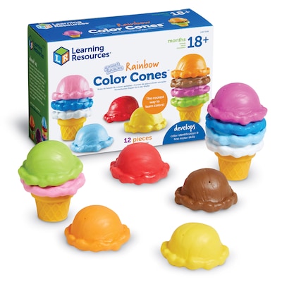 Learning Resources Smart Snacks Rainbow Color Cones (LER7349)