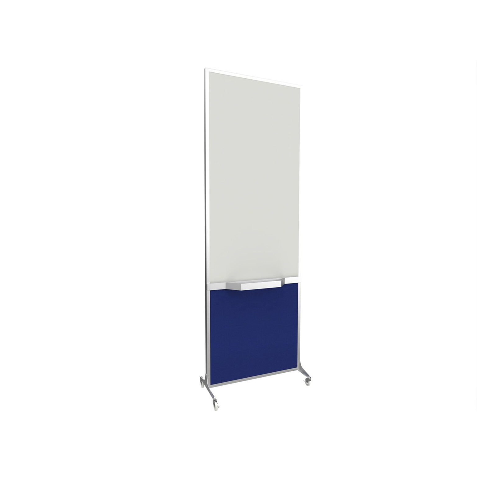 Versare ShieldWrite Level 3 Double Sided Magnetic Painted Steel Mobile Whiteboard, 2 x 6, Royal Blue (1100004)