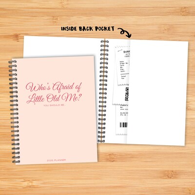 2026 Willow Creek Who's Afraid of Little Old Me" 8.5" x 11" Weekly & Monthly Planner, Paperboard Cover (58473)