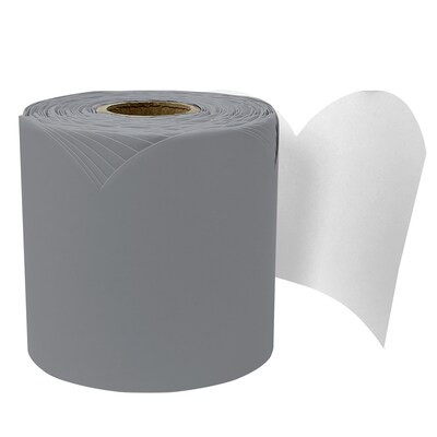 Carson Dellosa Education Rolled Scalloped Bulletin Board Border, 3 x 65, Steel Gray, 3/Bundle (CD-108539-3)