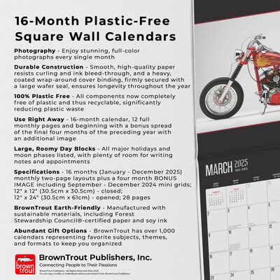 2025 BrownTrout Orange County Choppers 12" x 12" Monthly Wall Calendar (9781975480035)