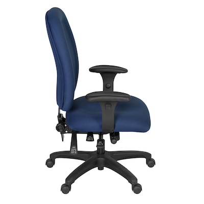 Regency Comfort Series Ergonomic Fabric Swivel Task Chair, Navy Blue (125-NV)