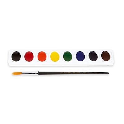 Crayola Education Oval Pans Watercolors Set, Assorted Colors, 6/Bundle (BIN530080-6)