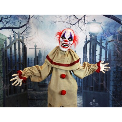 Haunted Hill Farm Life-Size Animatronic Clown (HHCLOWN-4FLSA)