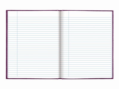 Blueline Hardcover Executive Journal, 7.25" x 9.25", Wide-Ruled, Grape, 144 Pages (A7.RAS)