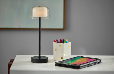Adesso Benji LED Table Lamp, Black (3079-01)
