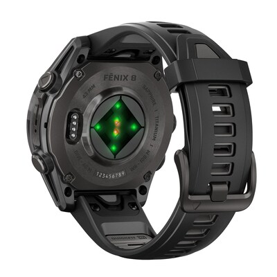 Garmin fenix 8 Smart Watch, 43 mm, Carbon Gray & Black (GRM0290320)