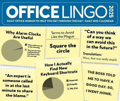 2025 Willow Creek Office Lingo 6.2" x 5.4" Day-to-Day Calendar (40973)
