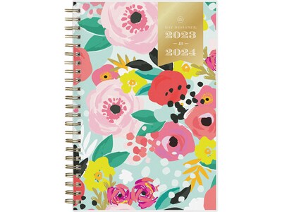 2023-2024 Blue Sky Day Designer Secret Garden Mint 5 x 8 Academic Weekly & Monthly Planner (137900