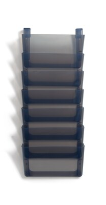 TRU RED™ 7-Pocket Plastic Letter Wall File, Smoke (TR55349)